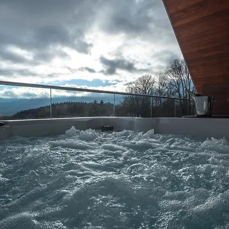 Lägenhet Aparts4u - Kras A302 Z Prywatnym Jacuzzi, Sauna I Widokiem Na Gory Szklarska Poręba