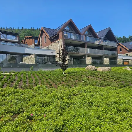 Lägenhet Aparts4u - Kras A302 Z Prywatnym Jacuzzi, Sauna I Widokiem Na Gory